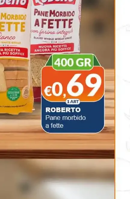 Pane morbido a fette