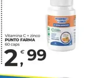 Vitamina C e zinco Punto Farma