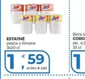 Estathé pesca o limone