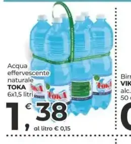 Acqua effervescente naturale Toka