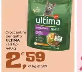 Croccantini per gatto Ultima