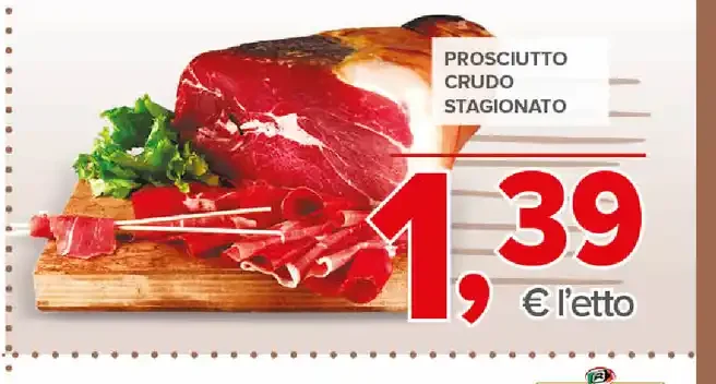 Prosciutto crudo stagionato