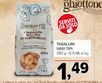 Tarallini vari tipi