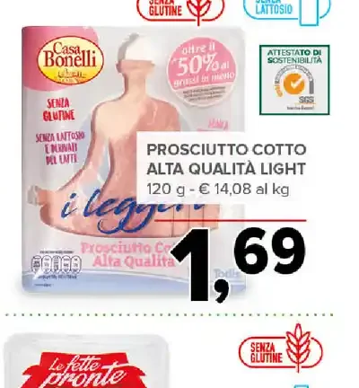 Prosciutto cotto alta qualità light