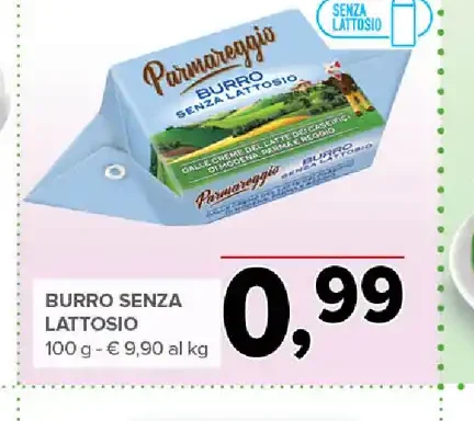 Burro senza lattosio