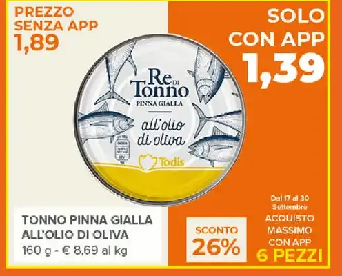 Tonno pinna gialla all'olio di oliva