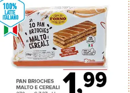 Pan brioche malto e cereali