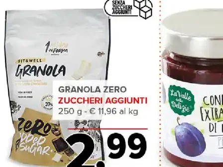 Granola zero zuccheri aggiunti