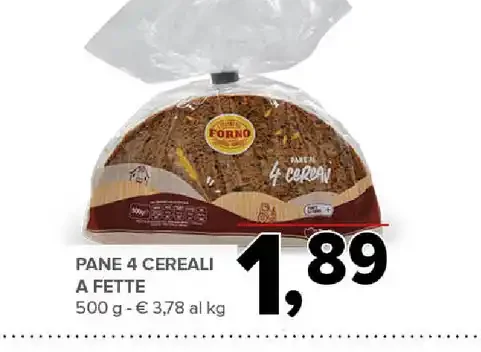 Pane 4 cereali a fette