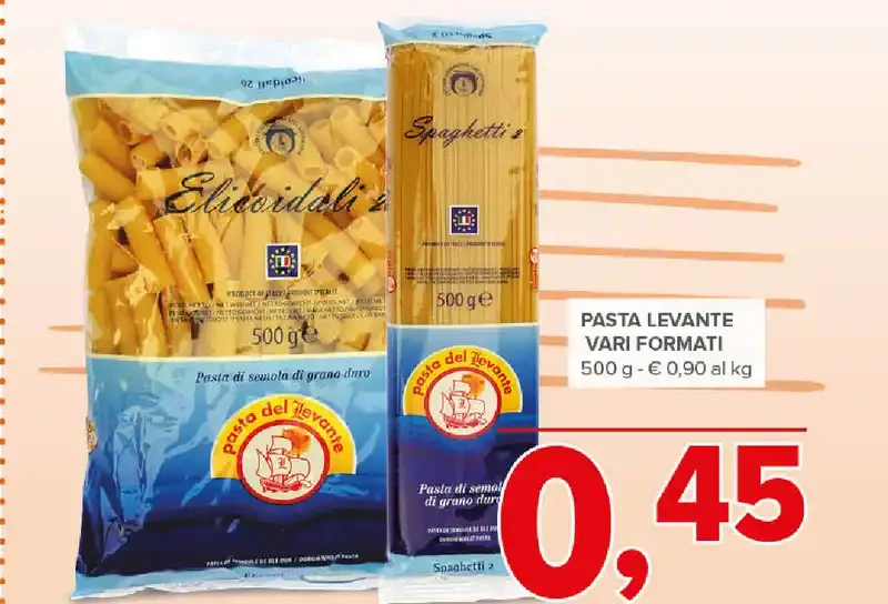 Pasta vari formati