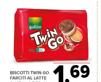 Biscotti Twin Go farciti al latte