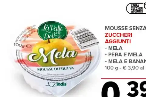 Mousse di frutta mela