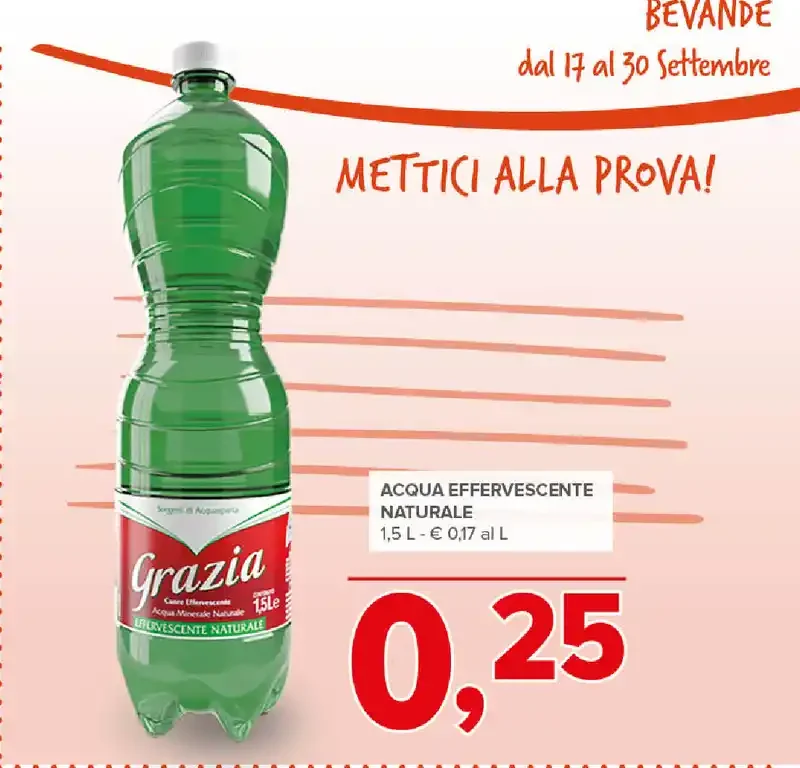 Acqua effervescente naturale