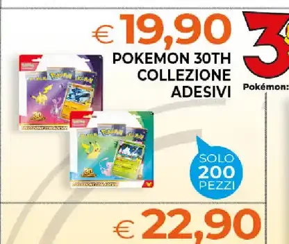 Pokemon 30th collection adesivi