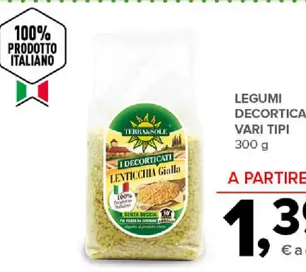 Legumi decorticati vari tipi