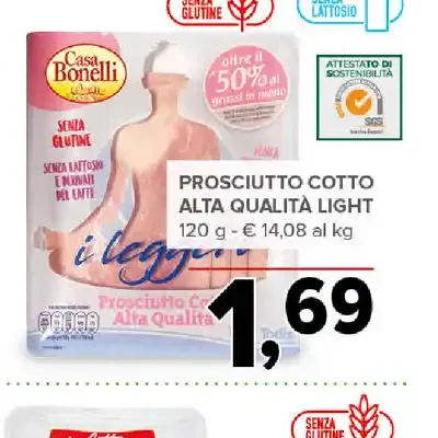 Prosciutto cotto alta qualità light