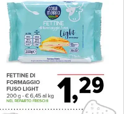 Fettine di formaggio fuso light