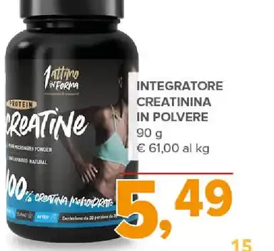 Integratore creatinina in polvere