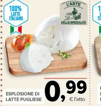 Esplosione di latte pugliese
