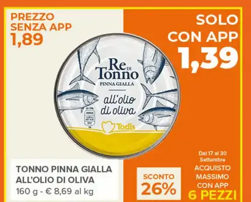 Tonno pinna gialla all'olio di oliva