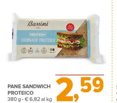 Pane sandwich proteico