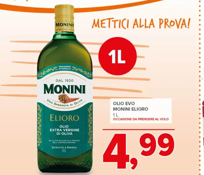 Olio extravergine di oliva Monini Elioro
