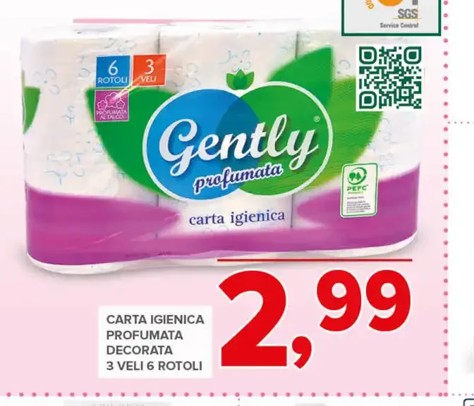 Carta igienica profumata decorata