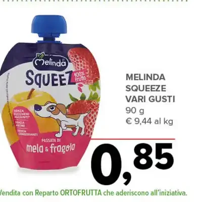 Squeeze vari gusti