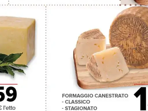 Formaggio canestrato classico stagionato