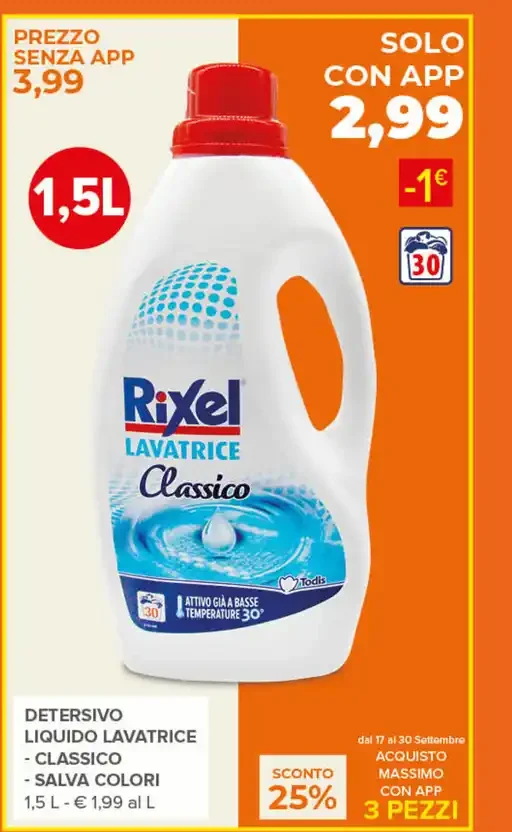 Detersivo liquido lavatrice Classico