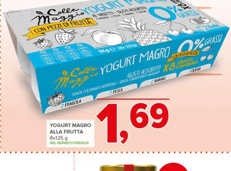 Yogurt magro alla frutta