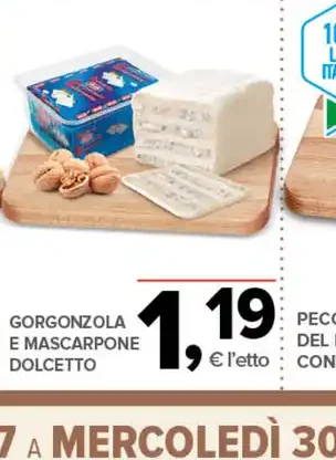Gorgonzola e mascarpone dolcetto