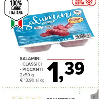 Salamini classici e piccanti