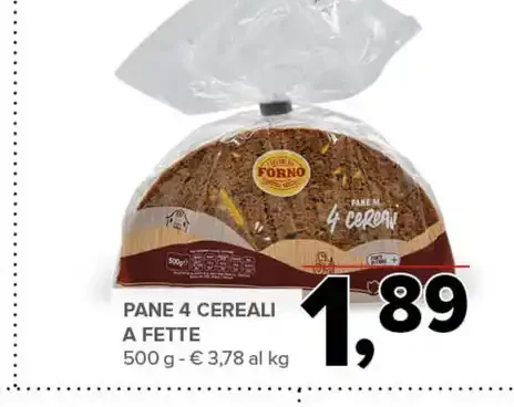Pane 4 cereali a fette