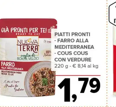 Piatti pronti farro alla mediterranea