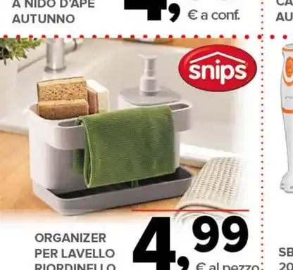 Organizer per lavello riordinello