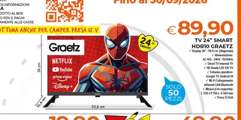 TV 24 pollici smart HD