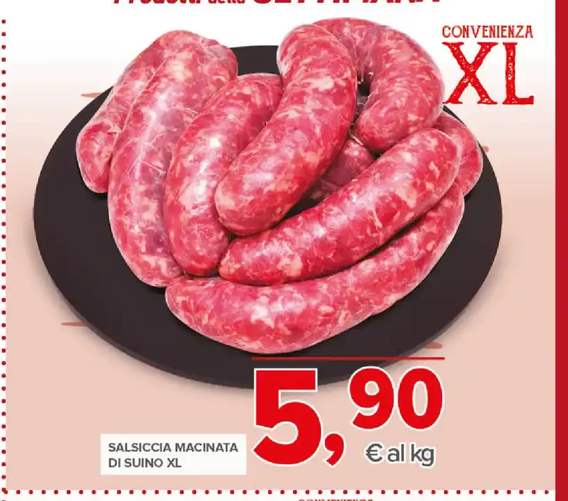Salsiccia macinata di suino XL