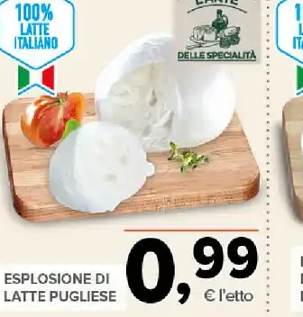 Esplosione di latte pugliese