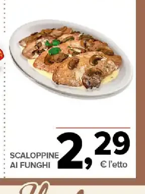 Scaloppine ai funghi