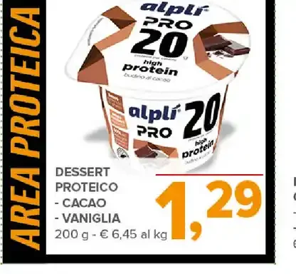 Dessert proteico cacao vaniglia