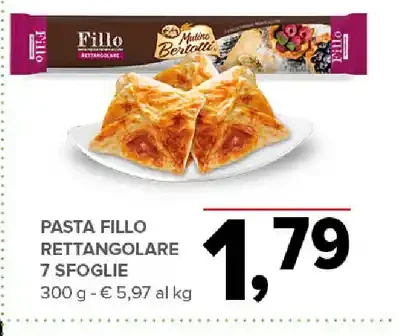 Pasta fillo rettangolare