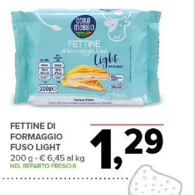 Fettine di formaggio fuso light