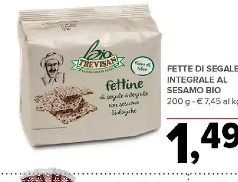 Fette di segale integrale al sesamo bio
