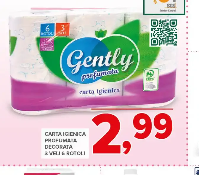Carta igienica profumata decorata
