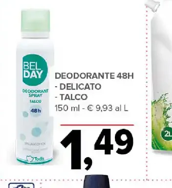 Deodorante 48H delicato talco