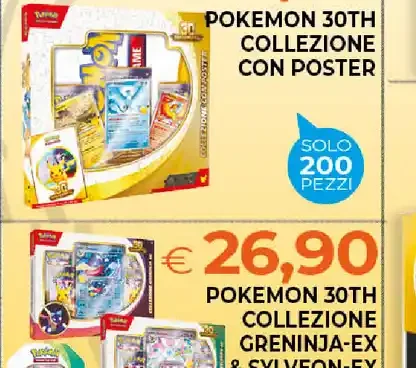 Pokemon 30th collezione con poster