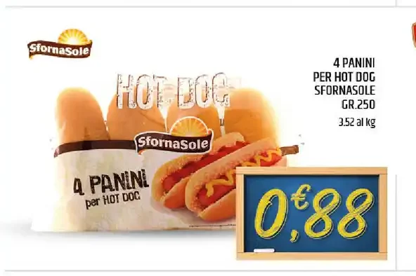 Panini per hot dog