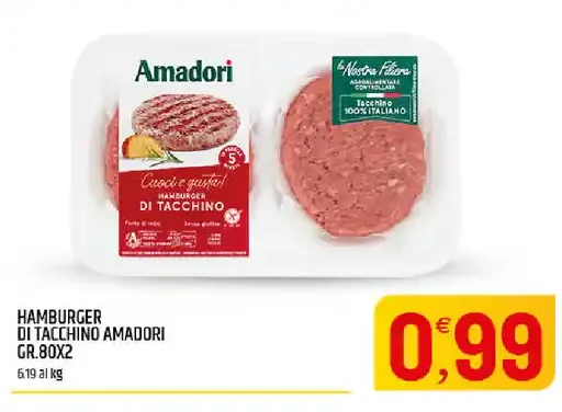 Hamburger di tacchino Amadori