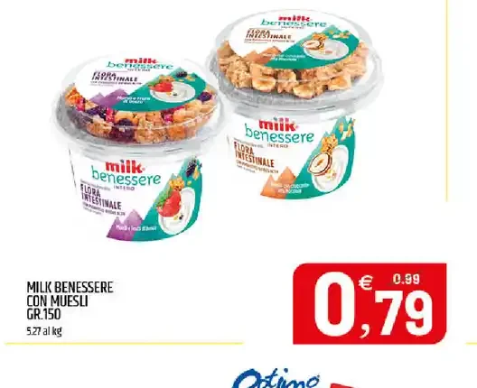 Milk Benessere con muesli